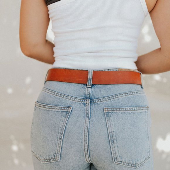 Free People We The Free Getty Leather Belt In Sedona main image 6